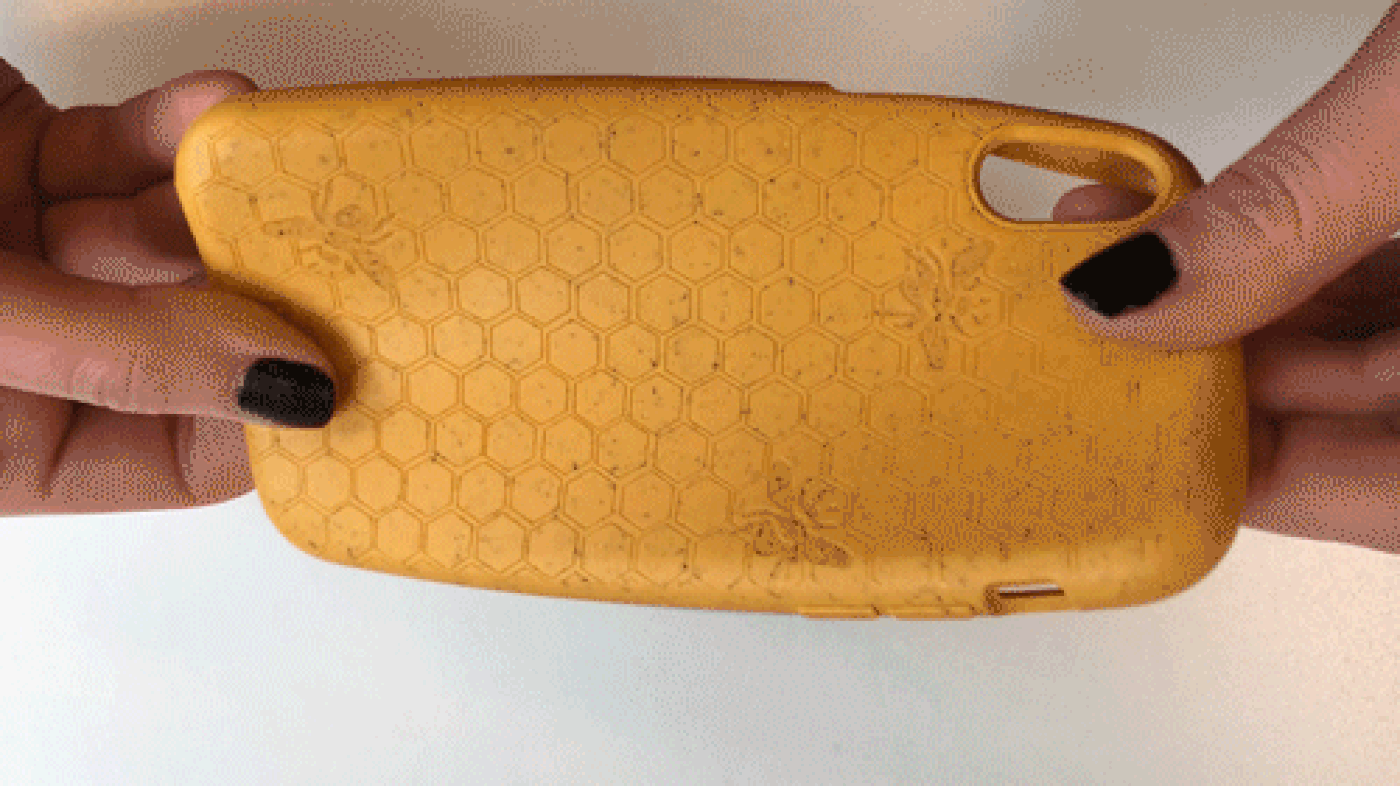  Bending Honey Bee Compostable Eco-Friendly Protective Case